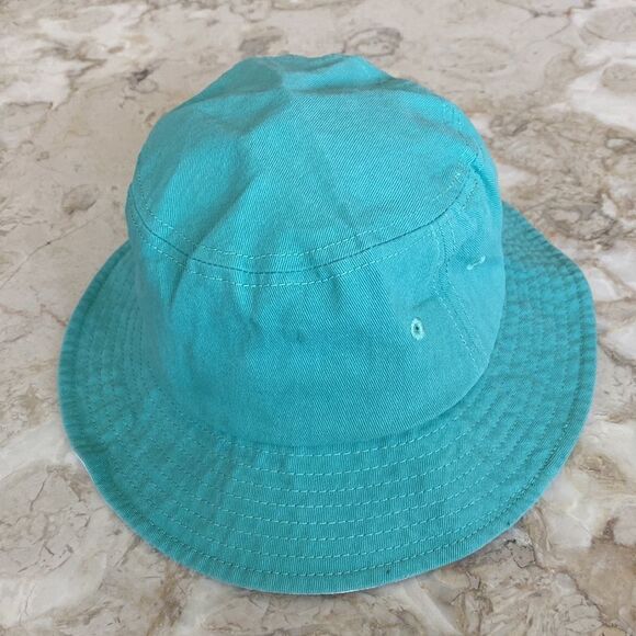 OBEY Rhythm Flat Top Bucket Hat Mint & White Unisex - Picture 4 of 8
